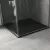   HD Marco Black 80x80/90x90 SMC kompozit magasított szögletes kőhatású zuhanytálca, 15 cm magas, szifon nélkül