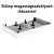 HD Marco+ White 80x80/90x90 SMC kompozit magasított szögletes kőhatású zuhanytálca, fehér ráccsal, 15 cm magas, szifon nélkül