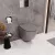   HD Lea Matt Grey perem nélküli mély öblítésű íves fali WC tető nélkül