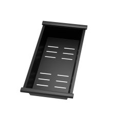 HD A-Type acél csepegtető kosár, matt fekete színben, 38,5x20,5 cm