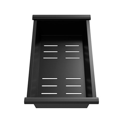 HD A-Type acél csepegtető kosár, matt fekete színben, 38,5x20,5 cm