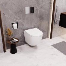 HD Compact "A" Matt White WC tető matt fehér zsanérral