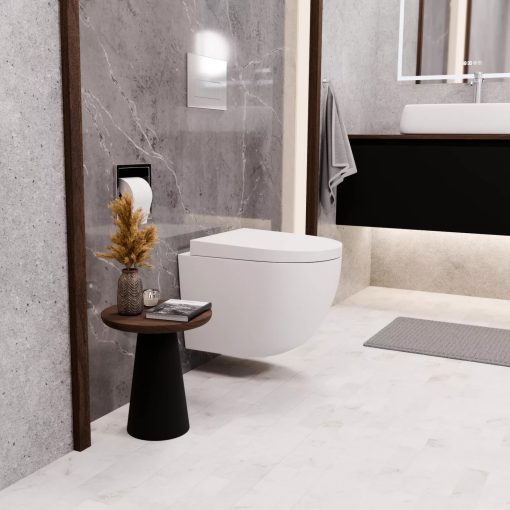 HD Compact "A" Matt White WC tető matt fehér zsanérral