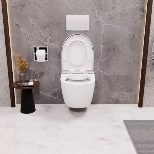HD Compact "A" Matt White WC tető matt fehér zsanérral