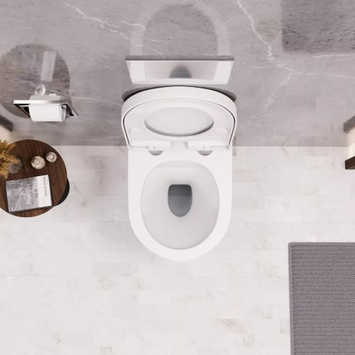 HD Compact "A" Matt White WC tető matt fehér zsanérral