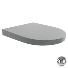 HD Compact "A" Matt Grey WC tető fényes króm zsanérral