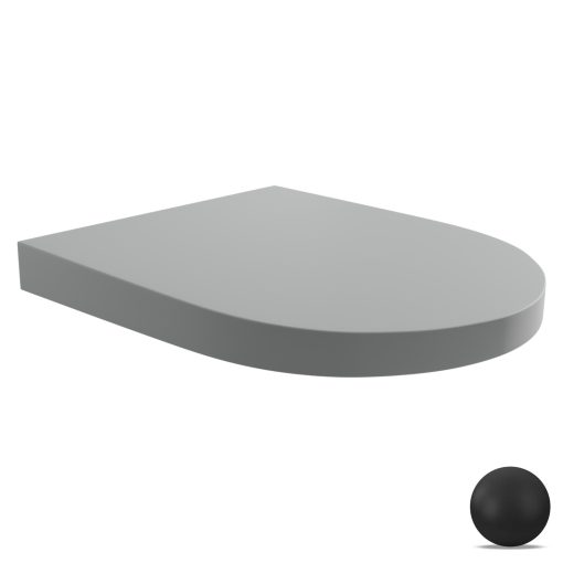 HD Compact "A" Matt Grey WC tető matt fekete zsanérral