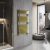HD Apollo 1200x500 mm design törölközőszárító radiátor, arany