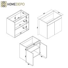 HD Paris Matt Black 60 komplett fürdőszoba bútor álló mosdószekrénnyel, matt fekete elemekkel, tölgyfa színű mosdópulttal és tükrös szekrénnyel