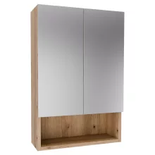 HD Monaco Oak 50 cm széles fürdőszobai tükrös szekrény, matt tölgy színben