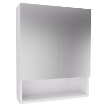 HD Monaco Matt White 60 cm széles fürdőszobai tükrös szekrény, matt fehér színben