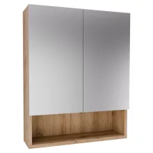 HD Monaco Oak 60 cm széles fürdőszobai tükrös szekrény, matt tölgy színben
