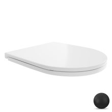 HD Slim "A" Glossy White WC tető matt fekete zsanérral