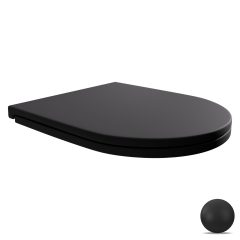   HD Slim "A" Matt Black WC tető matt fekete zsanérral