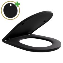 HD Slim "A" Matt Black WC tető matt fekete zsanérral