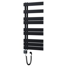 HD Astoria Black 1000x500 mm smart elektromos design törölközőszárító radiátor 400W-os wifi-s fűtőpatronnal, smart funkcióval, matt fekete