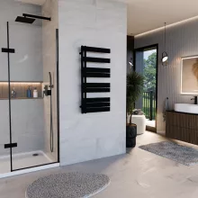HD Astoria Black 1000x500 mm design törölközőszárító radiátor, matt fekete