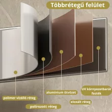HD Astoria Black 1000x500 mm design törölközőszárító radiátor, matt fekete