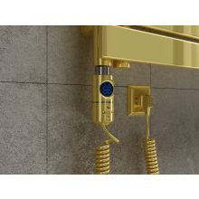 HD Astoria Gold 1000x500 mm elektromos design törölközőszárító radiátor 400W-os fűtőpatronnal, fényes arany
