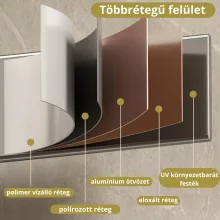 HD Astoria Gold 1000x500 mm design törölközőszárító radiátor, fényes arany