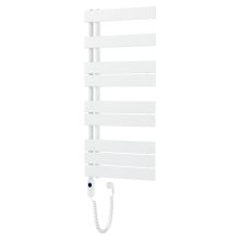 HD Astoria White 1000x500 mm elektromos design törölközőszárító radiátor 400W-os fűtőpatronnal, fényes fehér