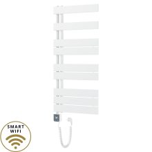 HD Astoria White 1000x500 mm smart elektromos design törölközőszárító radiátor 400W-os wifi-s fűtőpatronnal, smart funkcióval, fényes fehér