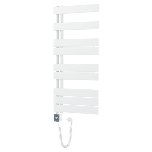 HD Astoria White 1000x500 mm smart elektromos design törölközőszárító radiátor 400W-os wifi-s fűtőpatronnal, smart funkcióval, fényes fehér