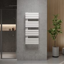 HD Astoria White 1000x500 mm design törölközőszárító radiátor, fényes fehér