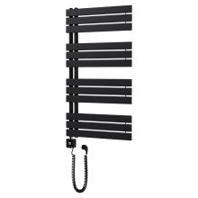 HD Astoria Black 1000x600 mm smart elektromos design törölközőszárító radiátor 400W-os wifi-s fűtőpatronnal, smart funkcióval, matt fekete
