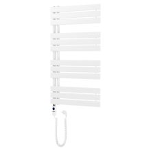 HD Astoria White 1000x600 mm elektromos design törölközőszárító radiátor 400W-os fűtőpatronnal, fényes fehér