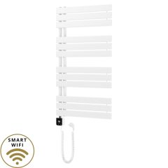   HD Astoria White 1000x600 mm smart elektromos design törölközőszárító radiátor 400W-os wifi-s fűtőpatronnal, smart funkcióval, fényes fehér