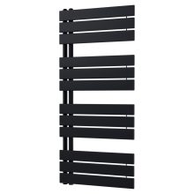HD Astoria Black 1200x600 mm design törölközőszárító radiátor, matt fekete