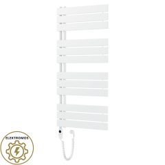   HD Astoria White 1200x600 mm elektromos design törölközőszárító radiátor 400W-os fűtőpatronnal, fényes fehér