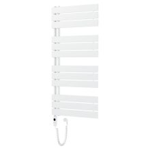 HD Astoria White 1200x600 mm elektromos design törölközőszárító radiátor 400W-os fűtőpatronnal, fényes fehér