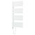   HD Astoria White 1200x600 mm elektromos design törölközőszárító radiátor 400W-os fűtőpatronnal, fényes fehér