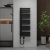 HD Astoria Black 1400x500 mm elektromos design törölközőszárító radiátor 400W-os fűtőpatronnal, matt fekete