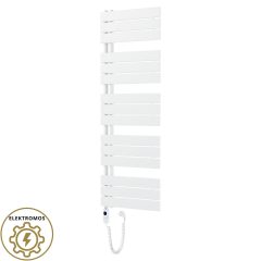   HD Astoria White 1400x500 mm elektromos design törölközőszárító radiátor 400W-os fűtőpatronnal, fényes fehér