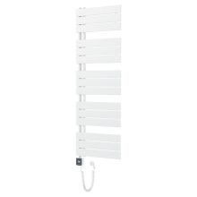 HD Astoria White 1400x500 mm smart elektromos design törölközőszárító radiátor 400W-os wifi-s fűtőpatronnal, smart funkcióval, fényes fehér