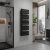 HD Astoria Black 1400x600 mm design törölközőszárító radiátor, matt fekete