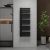 HD Astoria Black 1400x600 mm design törölközőszárító radiátor, matt fekete
