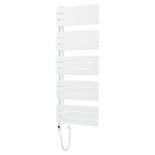 HD Astoria White 1400x600 mm elektromos design törölközőszárító radiátor 600W-os fűtőpatronnal, fényes fehér