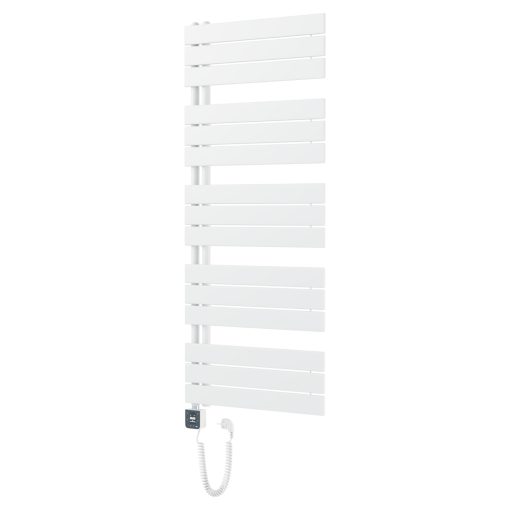 HD Astoria White 1400x600 mm smart elektromos design törölközőszárító radiátor 600W-os wifi-s fűtőpatronnal, smart funkcióval, fényes fehér