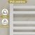 HD Astoria White 1400x600 mm design törölközőszárító radiátor, fényes fehér