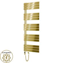 HD Astoria Gold 1600x600 mm elektromos design törölközőszárító radiátor 900W-os fűtőpatronnal, fényes arany