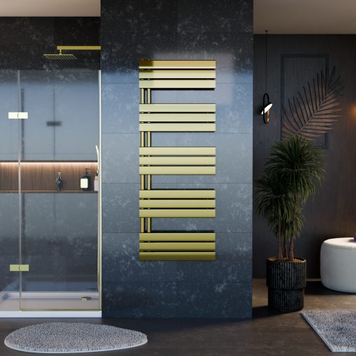 HD Astoria Gold 1600x600 mm design törölközőszárító radiátor, fényes arany