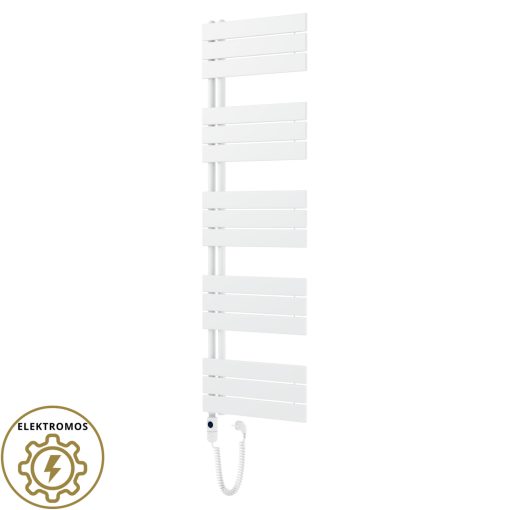 HD Astoria White 1600x500 mm elektromos design törölközőszárító radiátor 600W-os fűtőpatronnal, fényes fehér