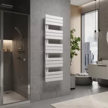 HD Astoria White 1600x500 mm design törölközőszárító radiátor, fényes fehér