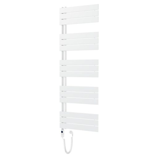 HD Astoria White 1600x600 mm elektromos design törölközőszárító radiátor 900W-os fűtőpatronnal, fényes fehér