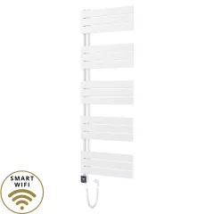   HD Astoria White 1600x600 mm smart elektromos design törölközőszárító radiátor 900W-os wifi-s fűtőpatronnal, smart funkcióval, fényes fehér