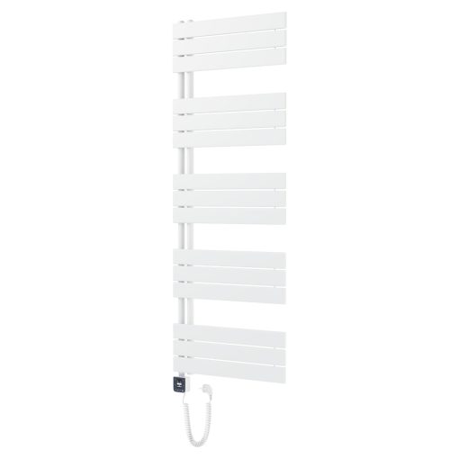 HD Astoria White 1600x600 mm smart elektromos design törölközőszárító radiátor 900W-os wifi-s fűtőpatronnal, smart funkcióval, fényes fehér